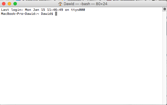 macOS terminal