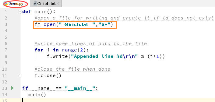 ReadNWriteFile In Python Girish Godage